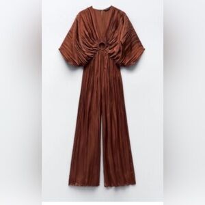 Zara Chocolate Brown Jumpsuit